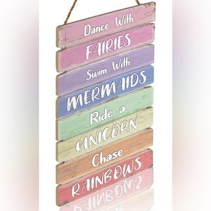 Something unicorn wall plaque for unicorn lovers new